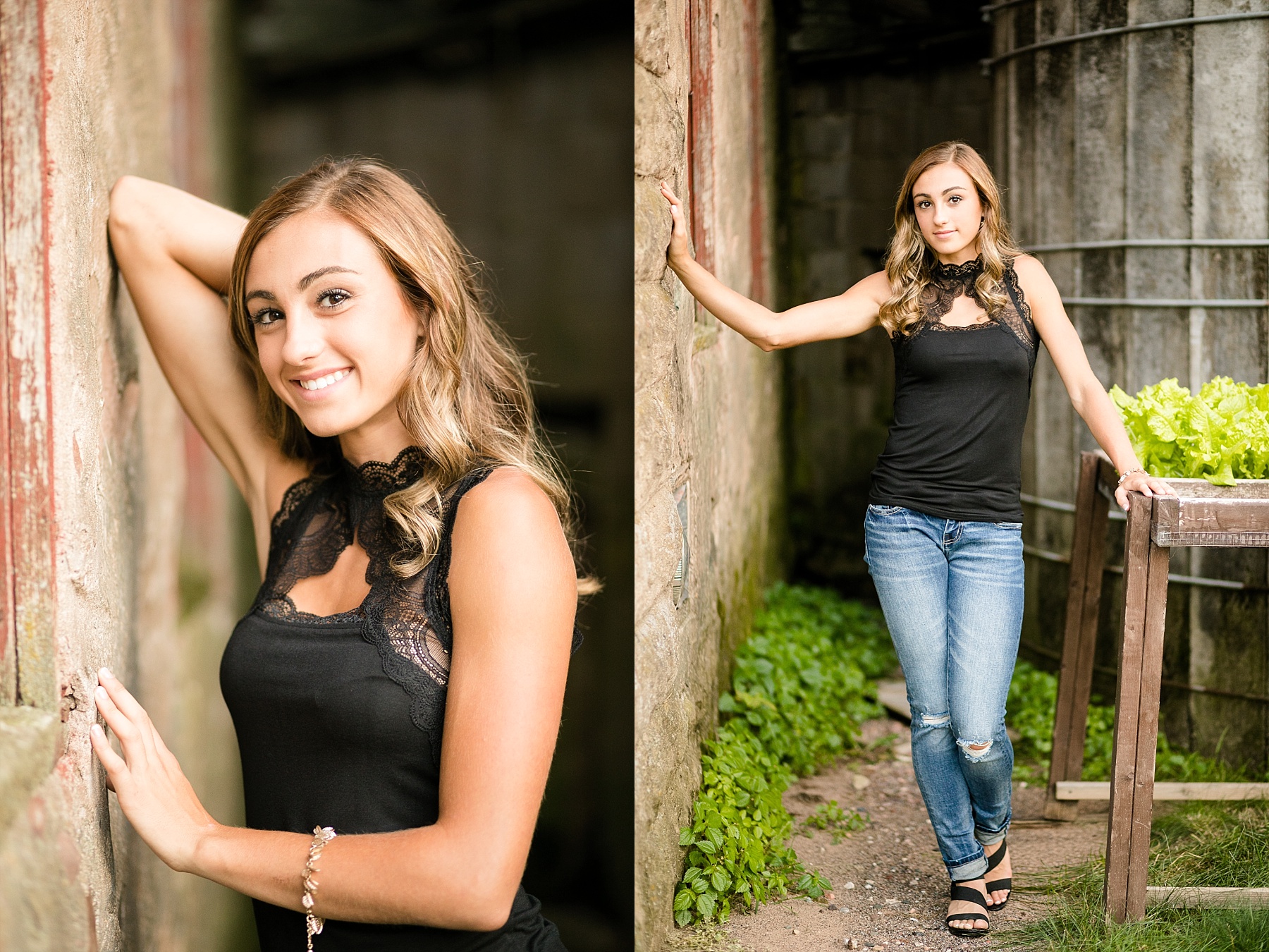 Kendall's stunning summer midwest senior photos are full with a barn with rustic charm and dramatic shots for track and field. 