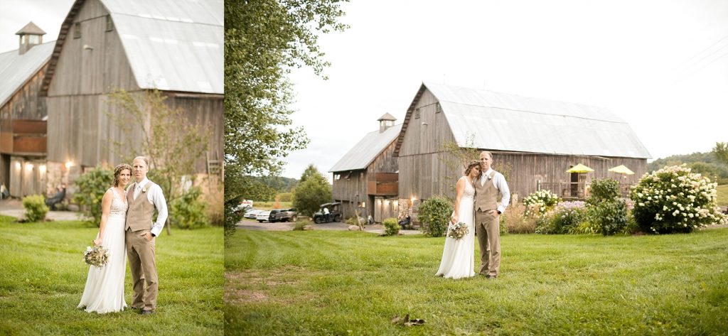 We ran for cover when the rain came, and ran for the fields when the sun peeked out. Such a romantic wedding at The Enchanted Barn for Susan & Alex.