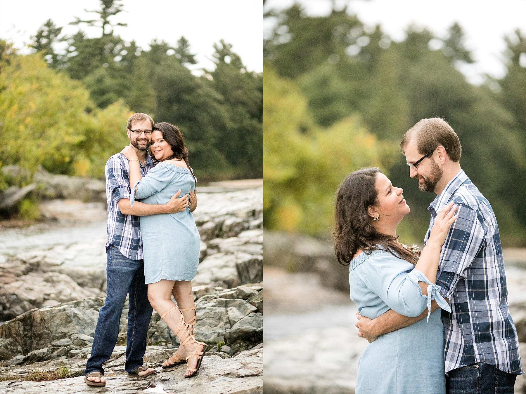 A Big Falls elopement session just outside of Eau Claire was perfect for these two hailing from different parts of the world.