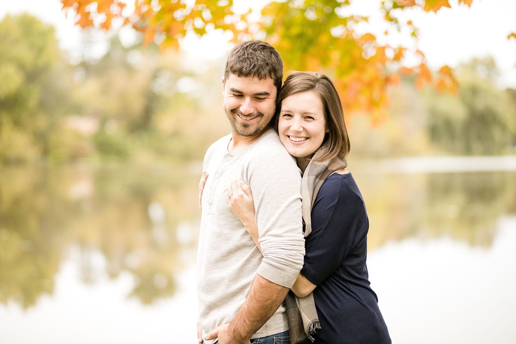 A sweet walk through the woods at the Mondovi Conservation club was a perfect setting for these fall Mondovi engagement photos.
