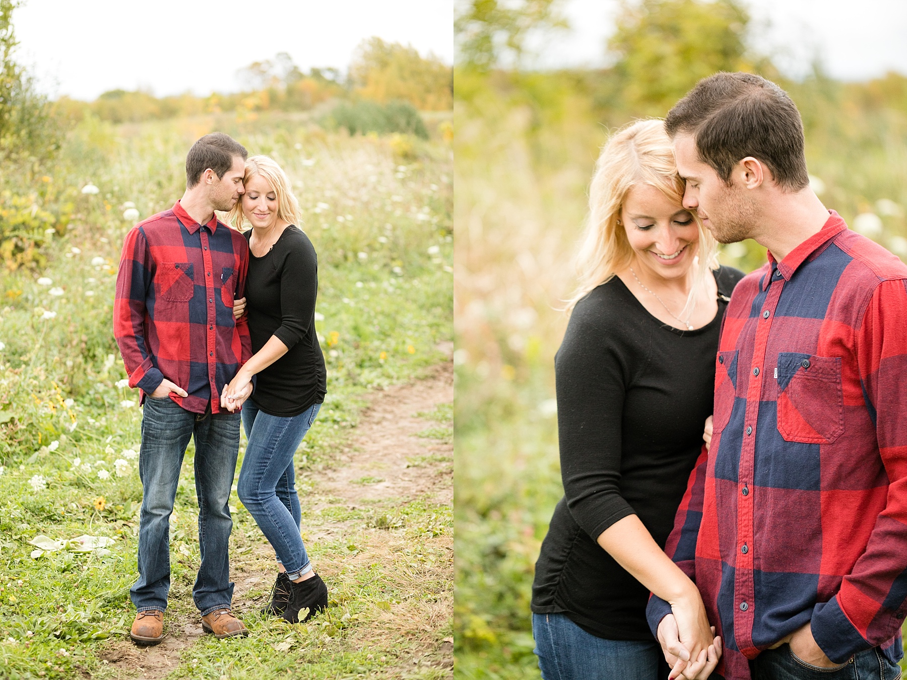 Just as summer turns to fall we explored a hidden spot just outside of town for Nora & Cory's LaCrosse engagement photos on the bluffs.