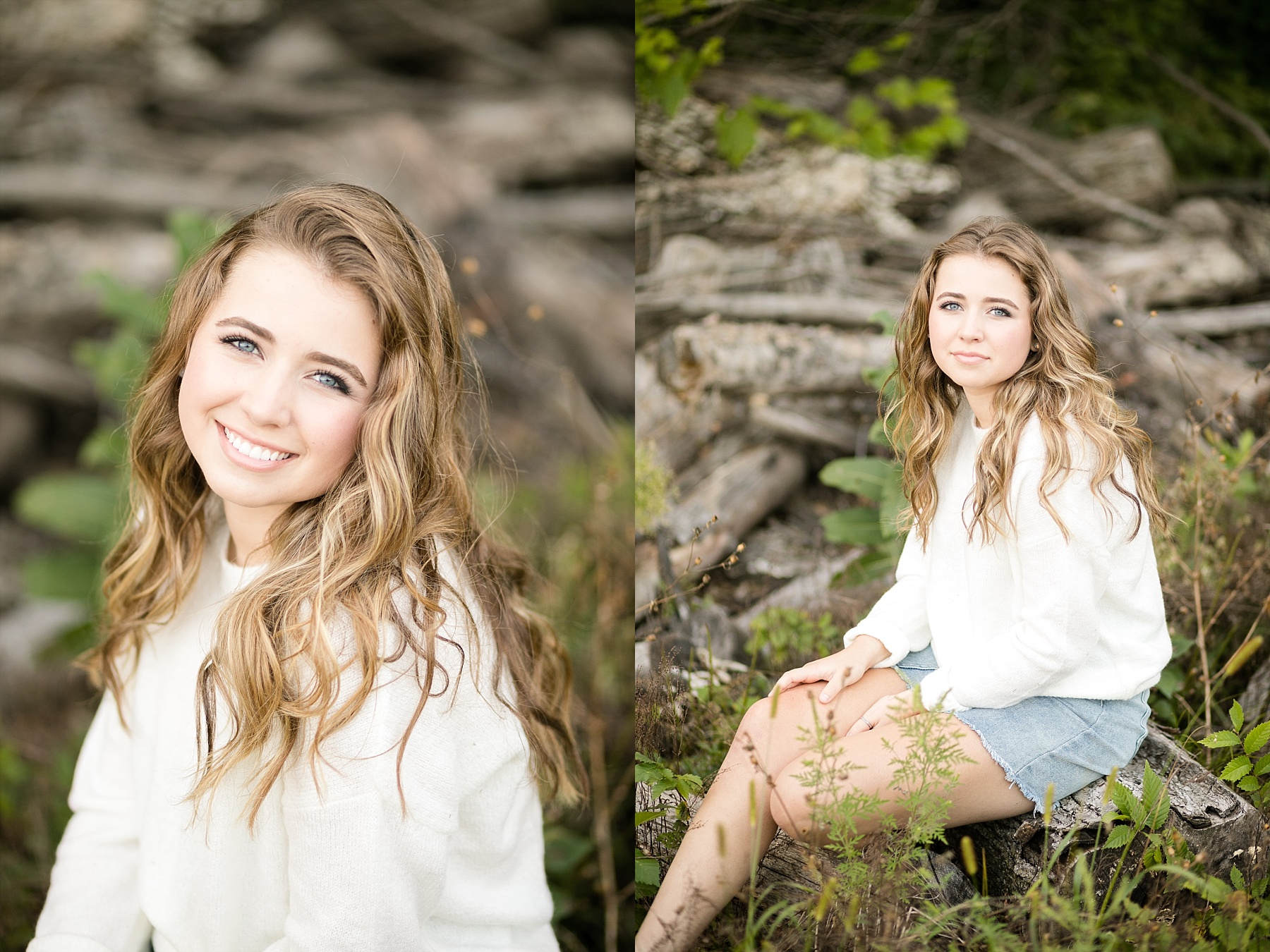 Full of light and airy simplicity Stella's Chippewa Falls senior photos are everything carefree about a senior year in high school. 
