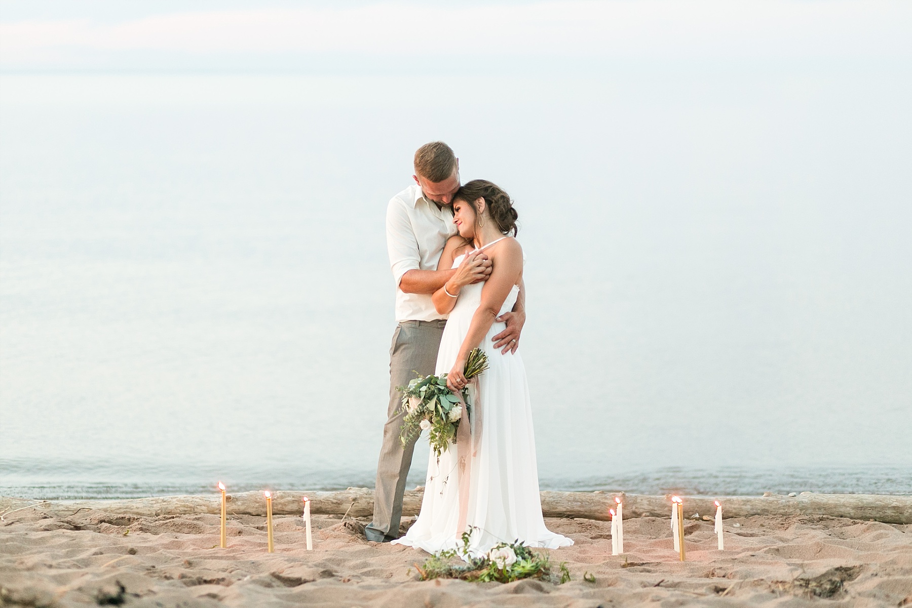 Ashley & James' wedding on the shores of Lake Superior.