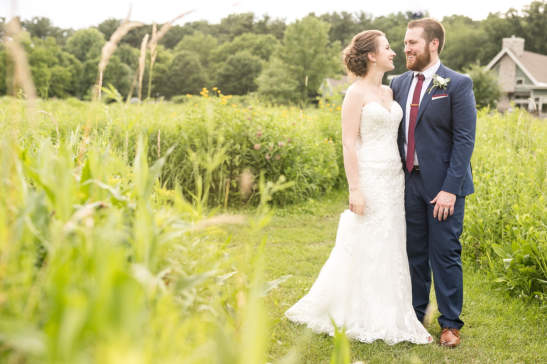 A summer wedding set on a nature reserve tucked in Monona, WI - this Aldo Leopold Nature Center Wedding in Madison, WI is a beautiful treat!