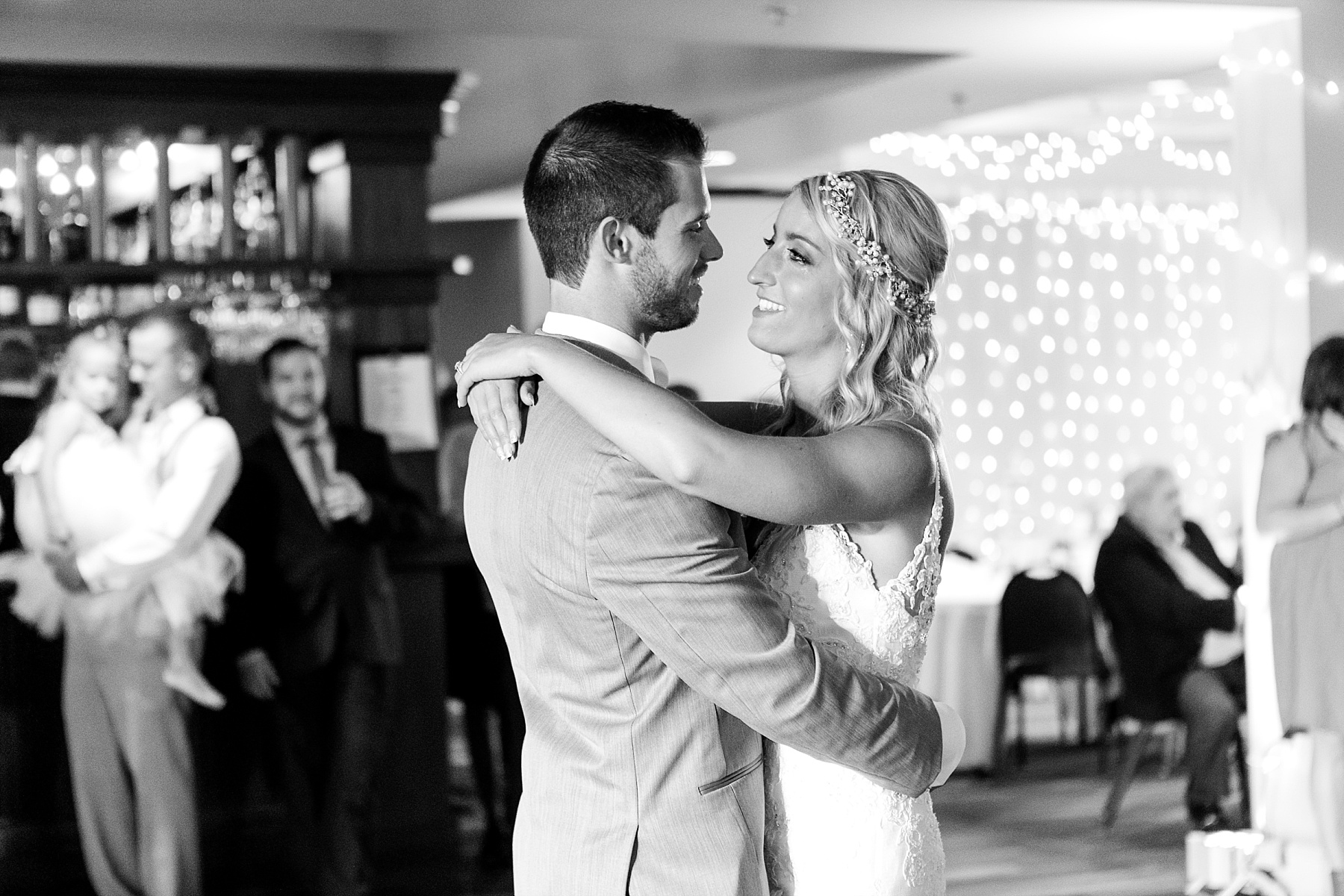 first dance with ignite lighting and events at Lake Wissota Golf & Events