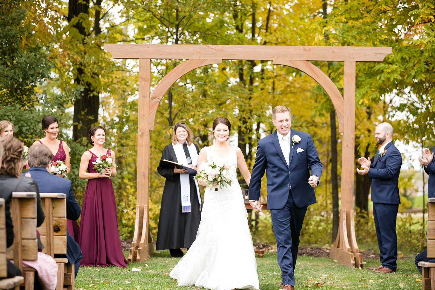 the recessional at the barn on stoney hill