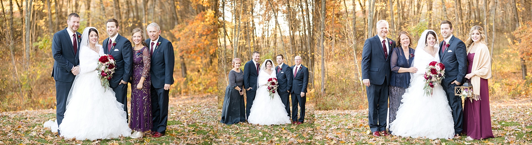 A late fall wedding at Dixon's Apple Orchard in Cadott, WI.