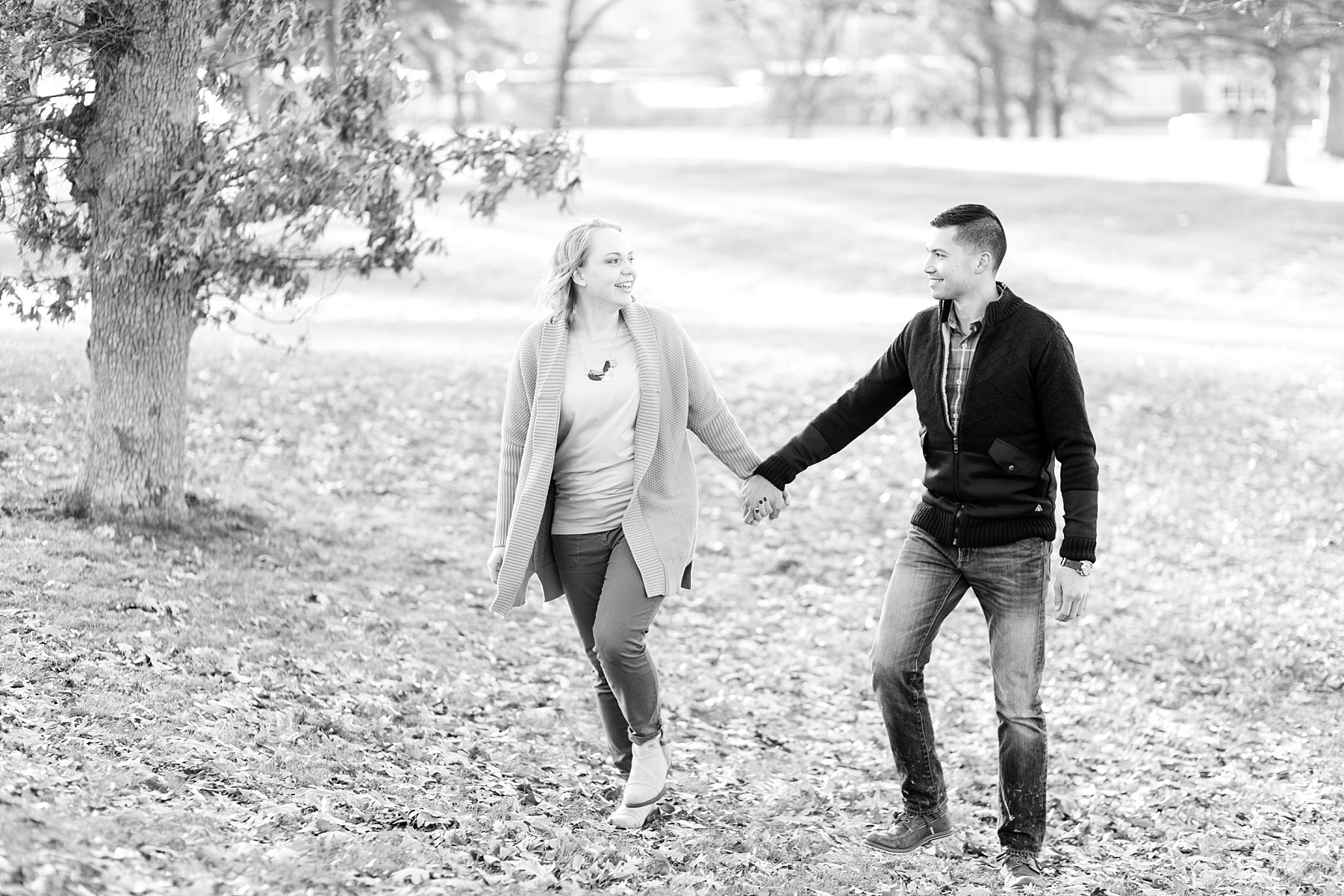 Fall engagement photos in Minneapolis.