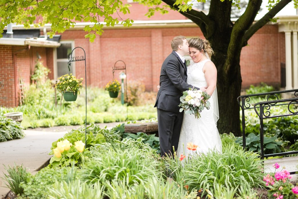 spring wedding in May at Wedding at St. Raphael & St. Patrick Cathedral in Dubuque