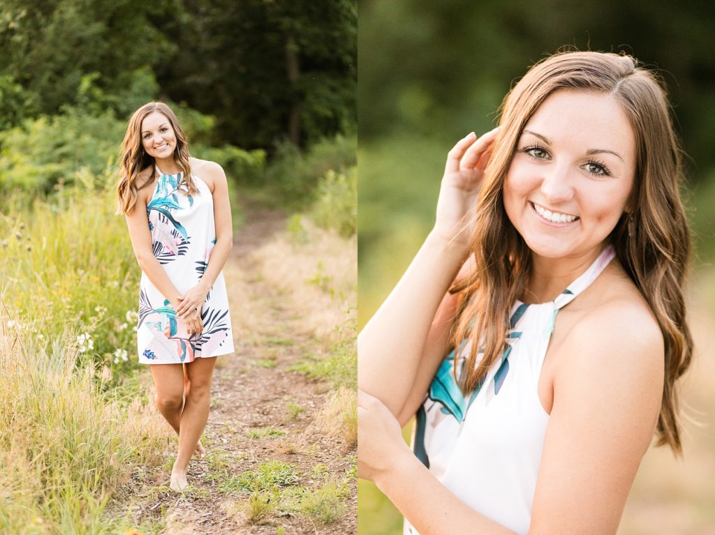 senior pictures at Half Moon Beach in Eau Claire, WI