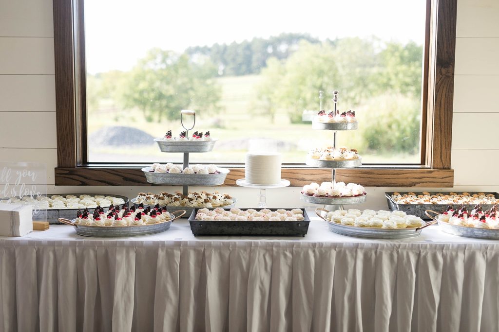 dessert display by Patttycakes at Lilydale in Chippewa Falls, WI